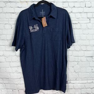 Patagonia Firestone Brewing Company Embroidered Polo Shirt Large NWT Organic